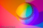 Baseball on white background