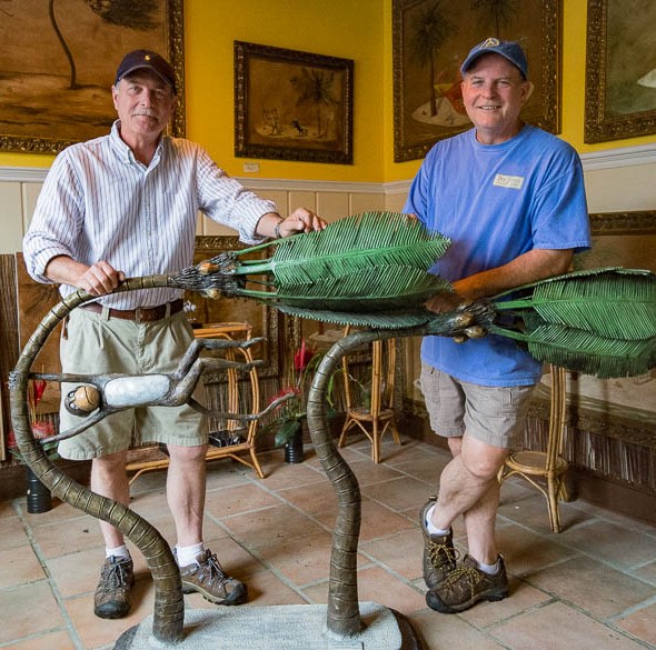 Stewart and Steven Wegner in their galler