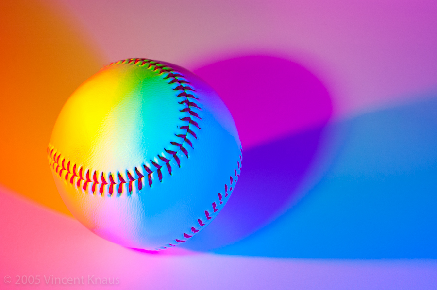 Baseball on White Background